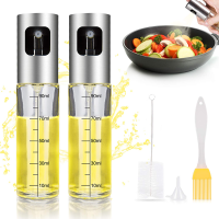 100ml Olive Oil Sprayer Bottle Oil Spray Set Edible Oil Dispenser Portable Oil Control Pot for Baking Cooking BBQ Kitchen Tools