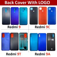 ใหม่ฝาหลังด้านหลังเหมาะสำหรับ Xiaomi Redmi 9 9A 9T 9C Redmi9c Redmi9t ประตูแบตเตอรี่ฝาหลังแบตเตอรี่ตัวเรือน