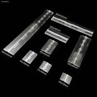 ✿❃ 1/2/6pcs Mini Lengthened Durable Clear Transparent Acrylic Plastic Hinge Display Furniture Cabinet Door Window Music Box 8 Size