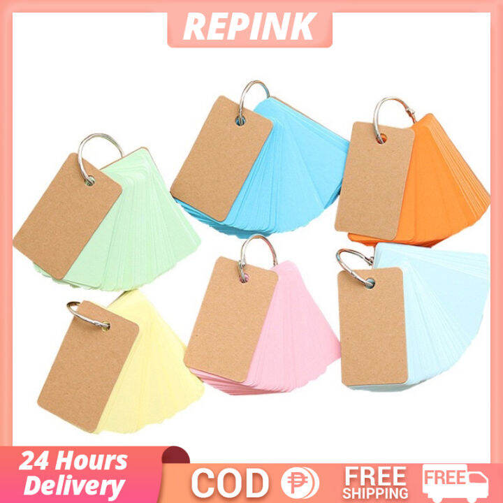 Colored Index Cards, Study Cards,Colored Notecards on Ring Flash Cards