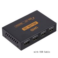 RUO รองรับ HDMI 1 in 2/4 OUT Splitter Converter ตัวแยกสัญญาณ HDMI 1x 4/1x2 ขนาดมินิ 30Hz ค่ะ สำหรับเครื่องเล่น hdtv/stb/dvd/ D-VHS