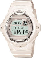 Casio Womens Baby G Quartz Watch with Resin Strap WHITE