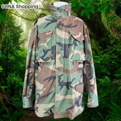 เสื้อทหาร M65 Woodland Cammouflag Class2 1982/1991 Non-จีนแดง