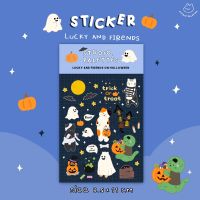 Halloween Sticker  สติกเกอร์ น้องเหมียวHalloweenสุดแสบ EHOL202301