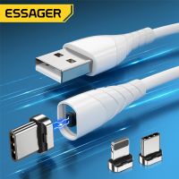 325วังฮีขายดี - / Essager สายแม่เหล็กอย่างรวดเร็วชาร์จ M Icro USB Type C เคเบิ้ลสำหรับ iPhone 12 Xiaomi Mi POCO แม่เหล็กชาร์จโทรศัพท์มือถือลวดสายไฟ