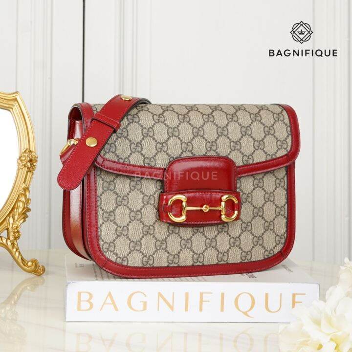 GUCCI HORSEBIT RED MONOGRAM Lazada.co.th