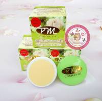 (x3) 3กระปุก ครีมพลูคาวผสมบัวหิมะ ของแท้PM Cosmetic พีเอ็มคอสเมติก ขนาด7กรัม สมุนไพรปรับสภาพผิวพลูคาวบัวหิมะ Menshop12