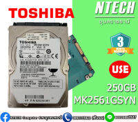 HDD 2.5 (ฮาร์ดดิสก์ 2.5")  250GB TOSHIBA MK2561GSYN