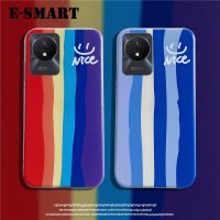 เคส VIVO Y02 สำหรับเคสนิ่ม TPU ลายการ์ตูนสีรุ้งเคสฝาหลังกันกระแทกแฟชั่นสำหรับ VIVO Y02ฝาครอบคู่