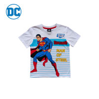 Magic Two Justice League T-Shirt For Kids White Colour เสื้อคอกลมพิมพ์ลายจัสติสลีกสำหรับเด็ก สีขาว