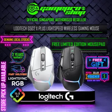 Logitech G502 X Lightspeed Wireless Gaming Mouse (White) Bundle 