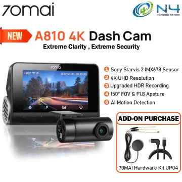 70mai 4K Dash Cam A810 Motion Detection Car DVR Set-in GPS ADAS