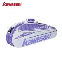 Kawasaki ถุงไม้แร็กเก็ตโพลีเอสเตอร์3PCS-PACK A8357ของแท้พร้อมกระเป๋าแบดมินตันหลายช่อง