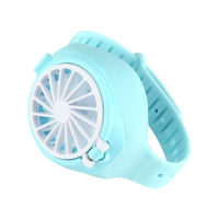 Creative Mini Watch Simple Fan Portable Summer Rechargeable USB Folding Fashion Pocket Small Fan Third Gear Electric