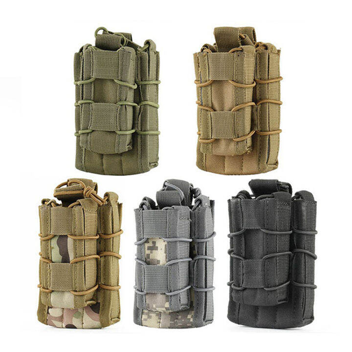 gude001ระบบ-molle-ซองกระสุน1000d-ไนลอนคู่ถุงชั้นเก็บของ-airsoft-tactical-ak-ar-m4-ar15ปืนไรเฟิล-mag-เคส