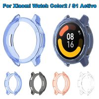 Watch Protective Case For Xiaomi Watch Color2 Full For Mi Watch S1 Active Protection Soft TPU Screen Bumper Frame Watch Cover Picture Hangers Hooks