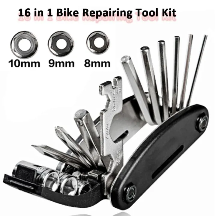 6100 Multifunctional Bike Tools Set Road Mountain Bike 16 in 1 Bicycle