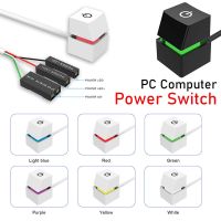 2M/4M Colorful Portable PC Motherboard Power On Off Switch Button Extension Cable Desktop Computer Power Switch for Home Office