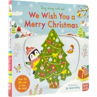 Sing along with me - we you a merry Christmas nursery rhyme mechanism operation book paperboard Book enlightenment English story picture book English original imported childrens book