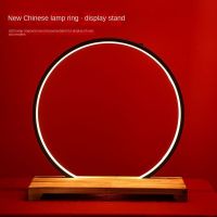 ✸ led Light Ring Ornaments Chinese Style Zen Creative Living Room Entrance Office Opening Gifts Desktop Home Decoration