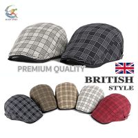 [05B4] หมวกเบเร่ต์ Classic Beret ลายสก็อต หมวกสไตล์บริติชวินเทจ หมวกวินเทจย้อนยุค