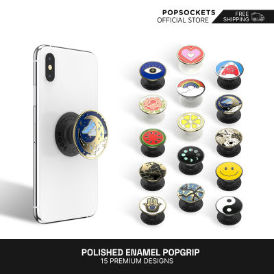 PopSockets Polished Enamel PopGrip ขัดเคลือบเงา ที่จับศัพท์ระดับพรีเมี่ยม ที่จับศัพท์ Phone Holder และแหวนศัพท์ที่ดีที่สุด Phone Stand ที่วางศัพท์แบบตั้งโต๊ะและ Car Phone Mount ที่ยึดศัพท์ในรถยนต์ ที่จับมือถือและที่ยึดมือถือ สำหรับม