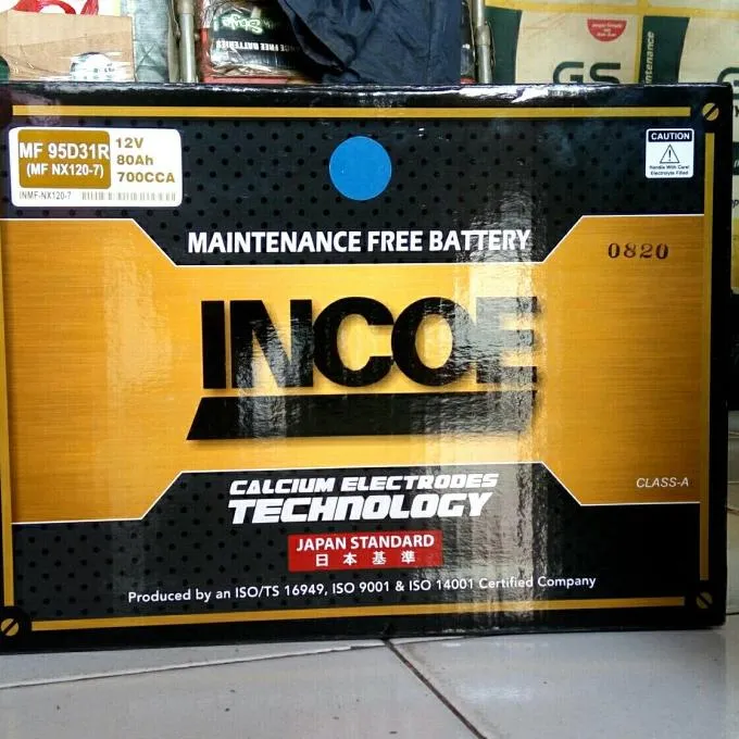 Aki Accu Kering 80 Ah Ford Everest Ranger L300 Incoe Mf 95D31R Nx120-7