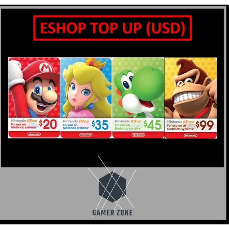 Nintendo US eShop USD 20 Card