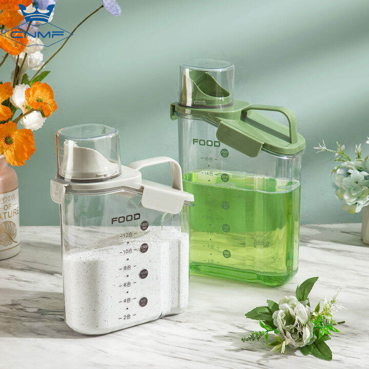 CNMF Airtight Laundry Detergent Powder Storage Box washing Powder