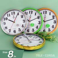 Telecorsa นาฬิกาแขวนผนังทรงกลม 8 นิ้ว คละสี รุ่น Quartz-8-inches-white-00f-Song