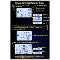 Buck Boost Converter Variable Voltage Regulator DC Power CC CV 0.6-36V Bench Power Module