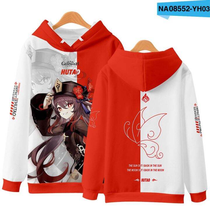 Hot Game Genshin Impact 3d Print Oversized Women Men Hoodies