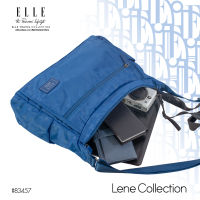 ELLE Travel Lena Collection.  กระเป๋าเอกสารเอนกประสงค์แนวนอน พร้อมช่องใส่ของหลายช่อง ลายผ้าเฉพาะโดย ELLE Monogram Embossed