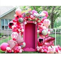 Pink Princess Theme Balloon Garland Arch Kit Foil Disco 4D Balloons Bridal Wedding Decor Girls Birthday Party Baby Shower Decor Balloons