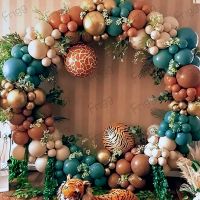 [HOT MAKXJWIGO 542] Jungle Safari Bean Green บอลลูน Garland Arch Chain งานแต่งงานวันเกิด Party Decor เด็ก Latex Ballon Garland Baby Shower Party