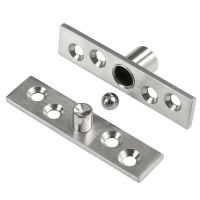 Stainless Steel Rotating Door Hinge 360 Degree Rotation Axis Up and Down Locating Shaft Hidden Pivot Supplies