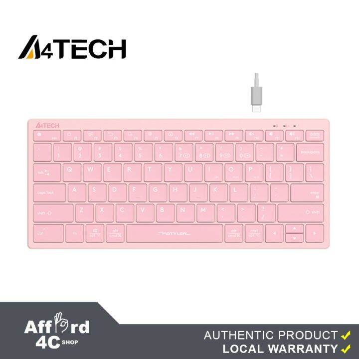 A4Tech FBX51C Bluetooth & 2.4G Wireless Dual Mode Rechargeable Keyboard ...