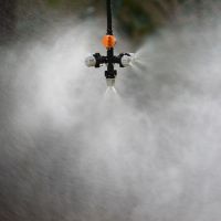 Hanging anti drip misting nozzle cross Atomizing nozzle fog WATER SPRAY To greenhouse Drip irrigation 1set