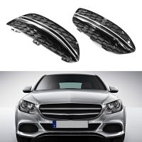 1 Pair Fog Light Cover ABS Car Front Bumper Fog Light Cover Trim Replacement Parts For Mercedes Benz C-Class W205 2014.01-2019