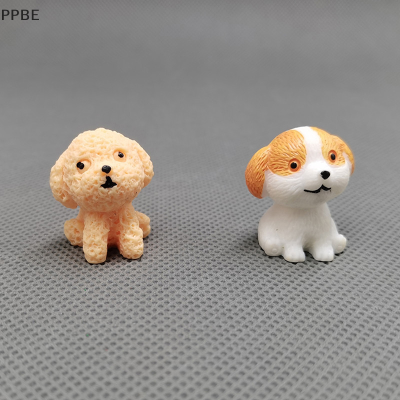 PPBE 9pcs จำลอง MINI Hound ปั๊กสุนัขขนาดเล็กรูปสัตว์โมเดลรูปของเล่น
