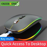 ZZOOI Dual Mode Bluetooth Wireless Mouse With Type-C Rechargeable RGB One-Click Desktop Function Gaming Mouse Gamer 2.4GHz 1600DPI