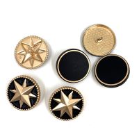 【cw】 25mm 10pcs/lot glossy metal buttons gold sweater coat decoration shirt buttons accessories DIY JS 0120