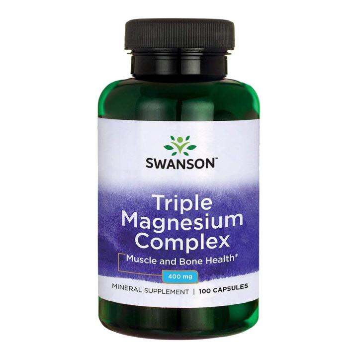 SWANSON TRIPLE MAGNESIUM COMPLEX 400 MG 100/300 CAPS Lazada PH