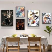 ♝ One Punch Man โปสเตอร์อะนิเมะโปสเตอร์ Sticky Vintage Room Home Bar Cafe Decor Kawaii Room Decor