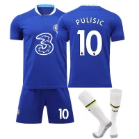 หมายเลข19เมสันเมาท์หมายเลข11 Timo Werner Chelsea F.C. เสื้อฟุตบอลสำหรับเด็กหญิงเด็กชายและผู้ชายผู้หญิง22-23เสื้อเจอร์ซี่หมายเลข10คริสเตียน Pulisic ผู้ใหญ่แขนสั้นชุดเสื้อผ้าเล่นฟุตบอล0000