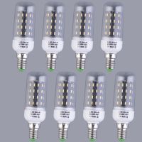 CarCool 8ชิ้น E14 7W 56 SMD 4014หลอดไฟ LED ทรงข้าวโพดหลอดไฟ220V-240V พร้อมฝาปิด