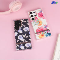 Case Morii เคสซัมซุง ลายดอกไม้ Flower แบบอ่อน สำหรับ SS S23 Ultra/A54