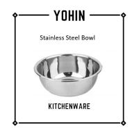 Yohin สแตนเลส16 /18/20/22/24ซม. ชามผสม Bakeware อ่างล้างหน้า/ชามสลัด /ของแถม