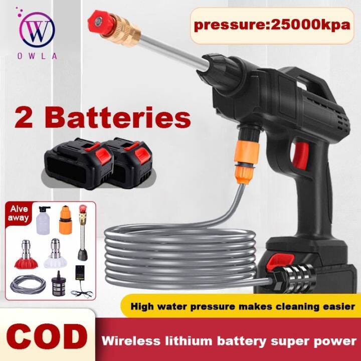 Cordless Portable High Pressure Car Washer 998VF Lithium Battery Water ...