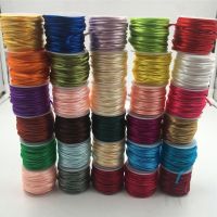 2mm 10-225meters/roll Chinese Knot Satin Cord Braided Silk Macrame Rope Thread Wire DIY Bracelets Making Findings Beading General Craft